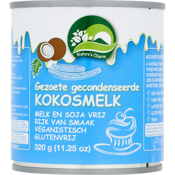 Nature's Charm Gezoete Gecondenseerde Kokosmelk 320 g
