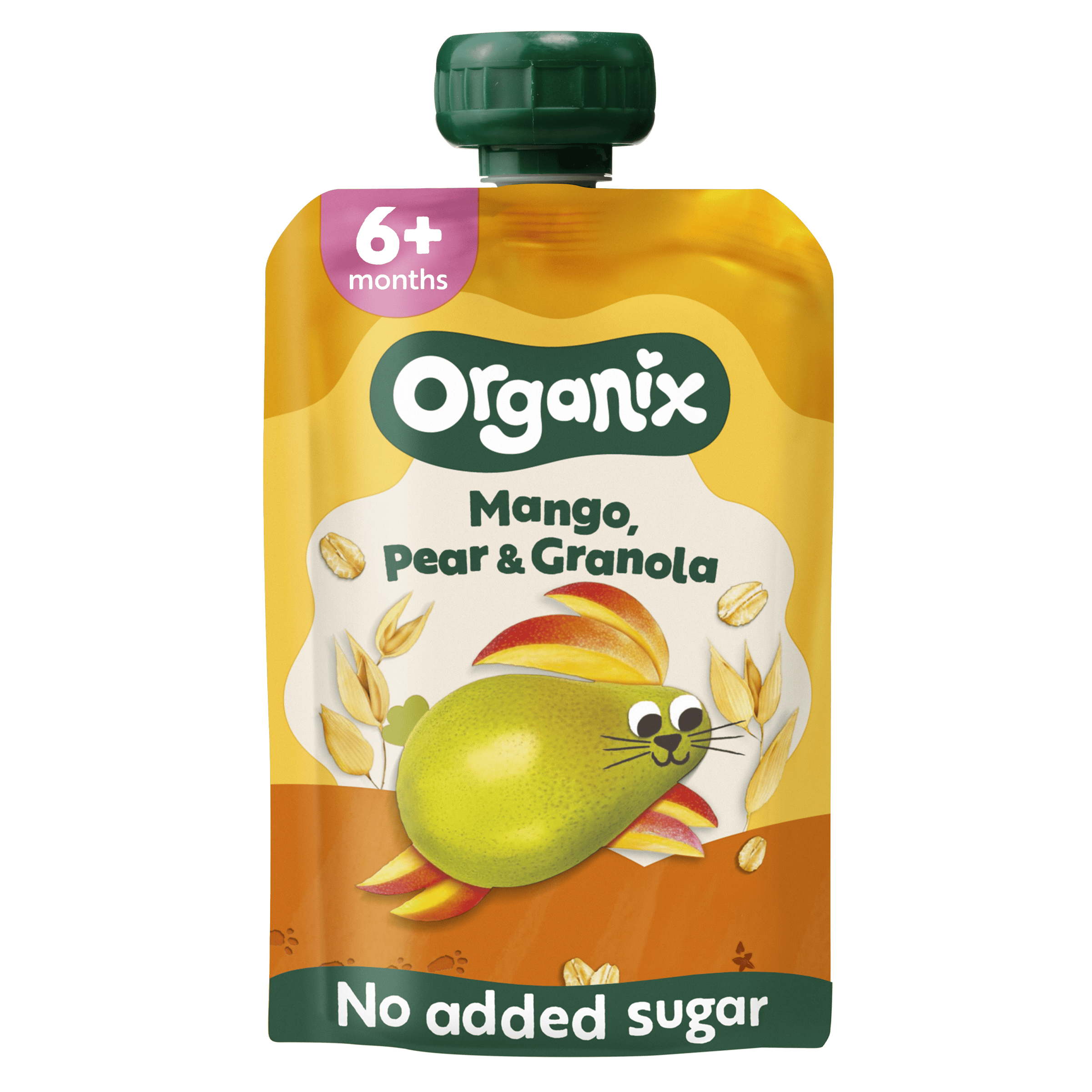 Organix Knijpfruit Mango, Peer & Granola 6+m