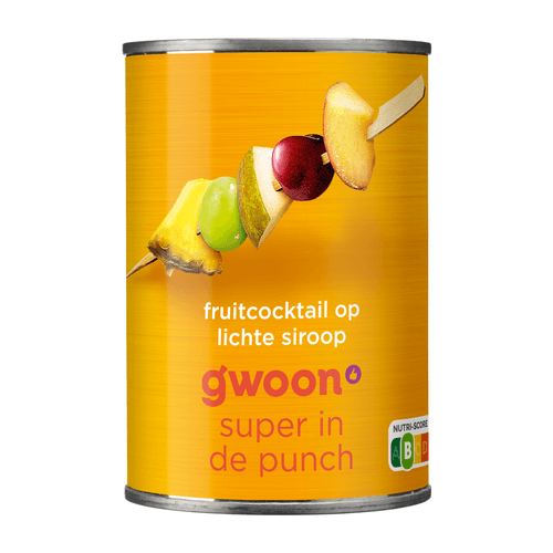 G'woon Fruitcocktail op siroop