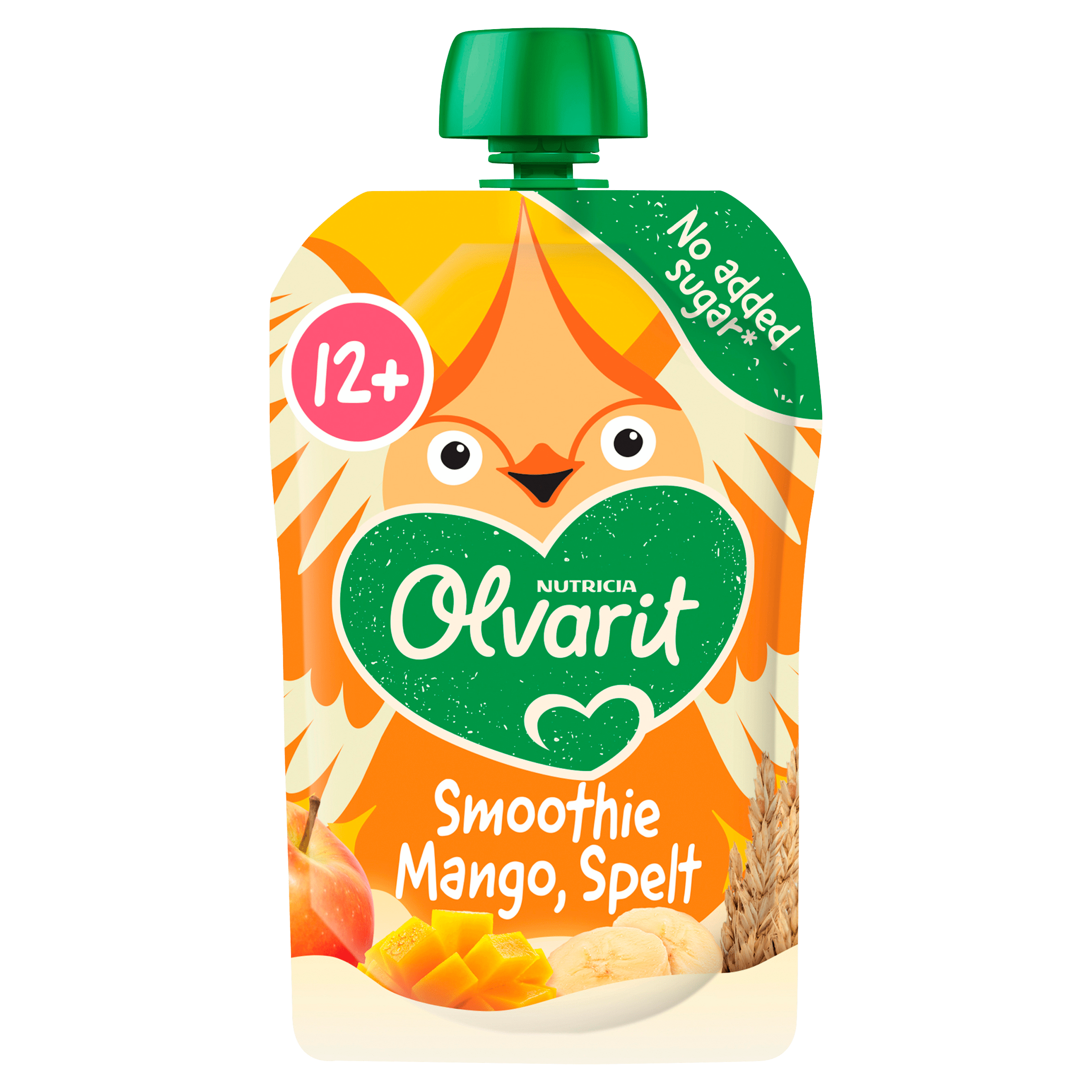 Olvarit 12+mnd Knijpfruit Mango Spelt