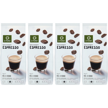 La Place Koffiebonen Espresse Arabica 4 x 1000 g