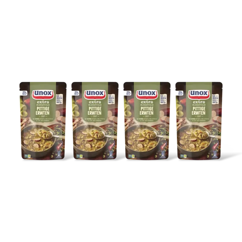 Unox Unox Pittige erwtensoep 4-pack