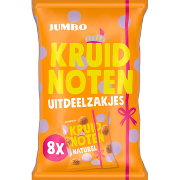 Jumbo Kruidnoten Naturel Uitdeelzakjes 8 Stuks