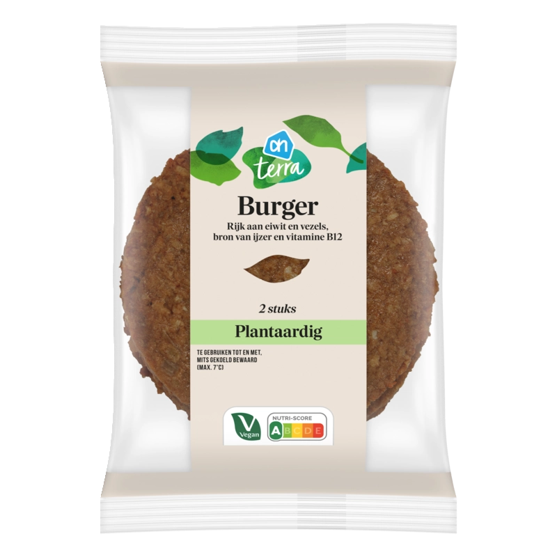 AH Terra Plantaardige burger 2 stuks