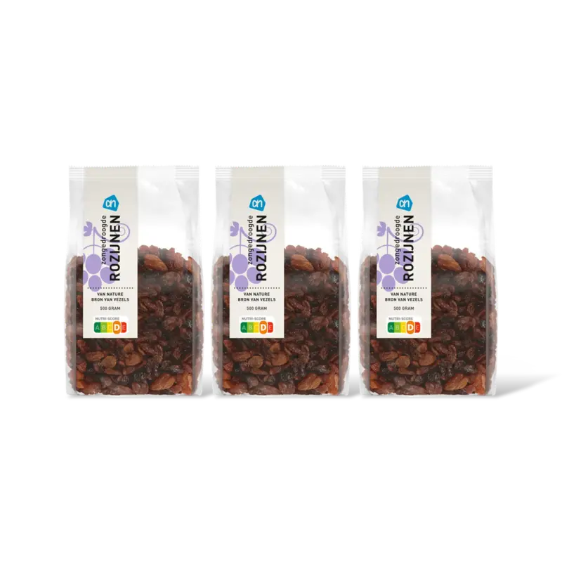 AH Rozijnen zongedroogd 3-pack