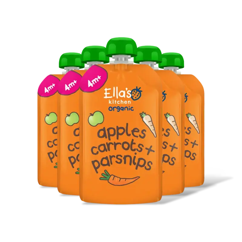 Ella's kitchen Wortels, appels, pastinaak 4m+ bio 5-pk