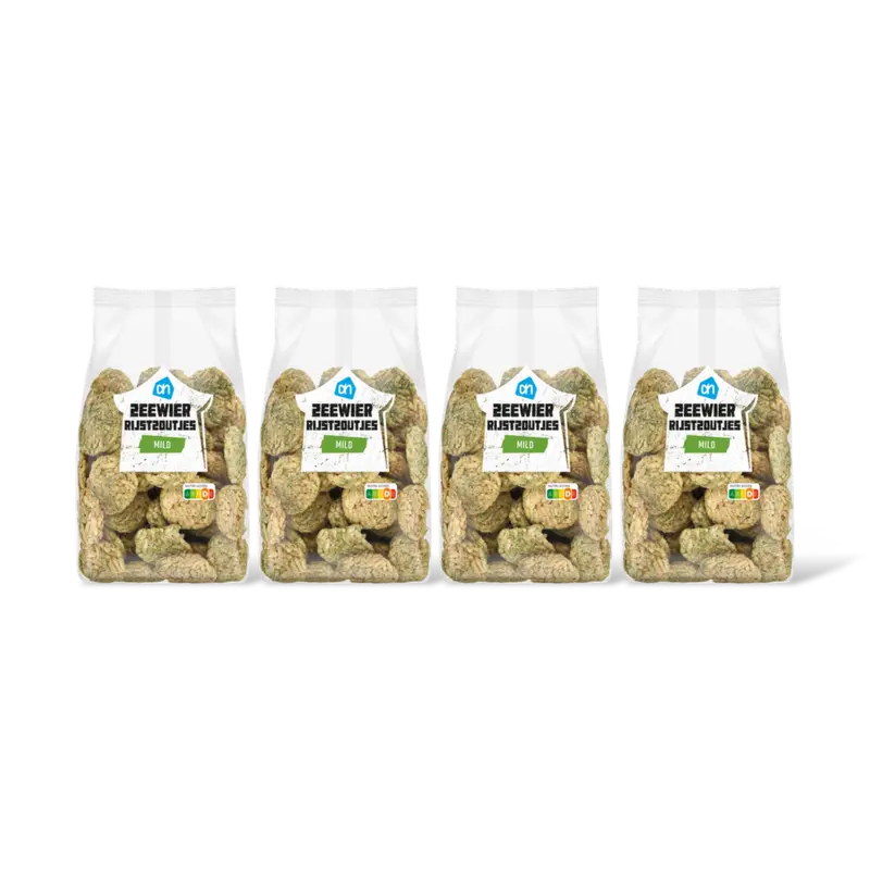 AH Zeewier rijstzoutjes mild 4-pack