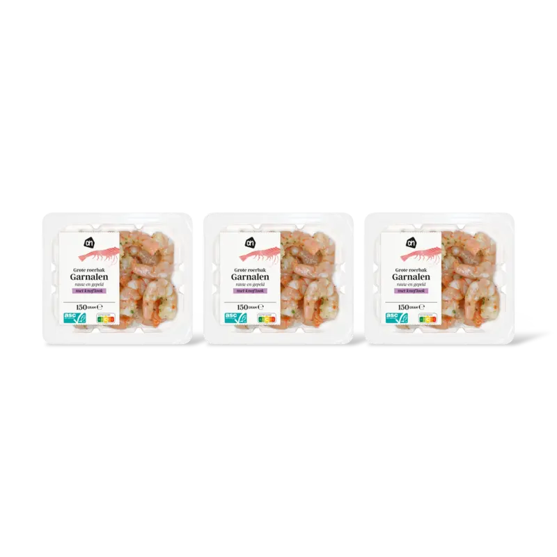AH Grote roerbak garnalen knoflook 3-pack