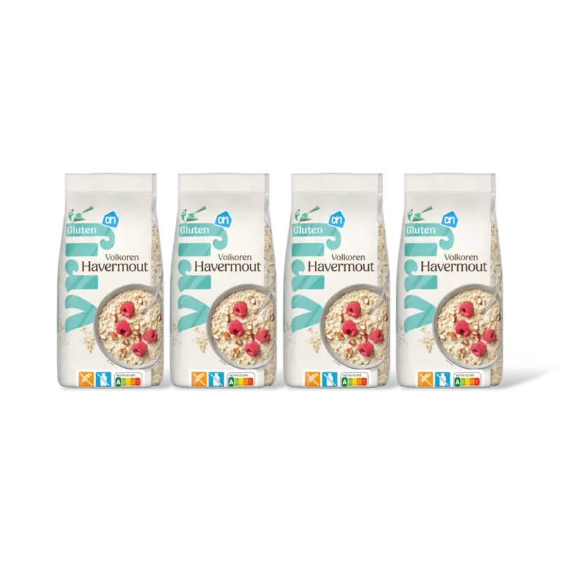 AH Glutenvrij Volkoren havermout 4-pack