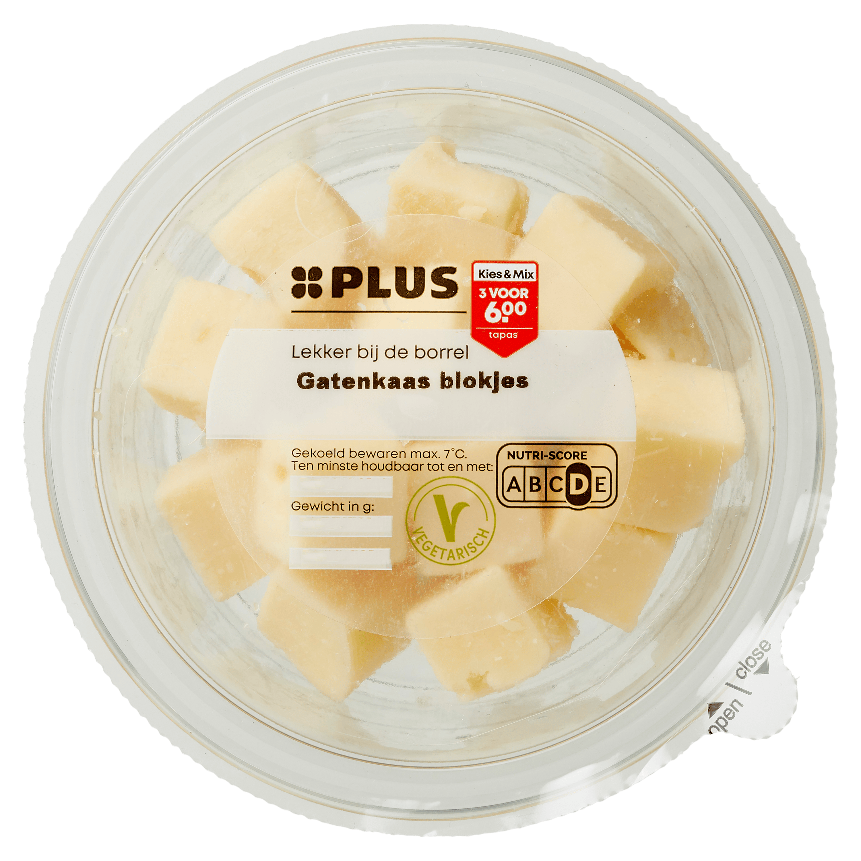 PLUS Klaverland Gatenkaasblokjes