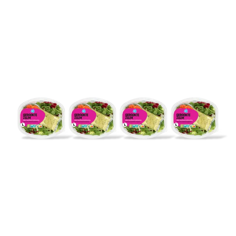 AH Maaltijdsalade gerookte zalm 4-pack