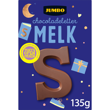 Jumbo Chocoladeletter Melk S 135 g