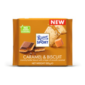 Ritter Sport caramel & biscuit