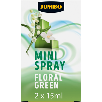 Jumbo Mini Spray Navulling Floral Green 2 Stuks