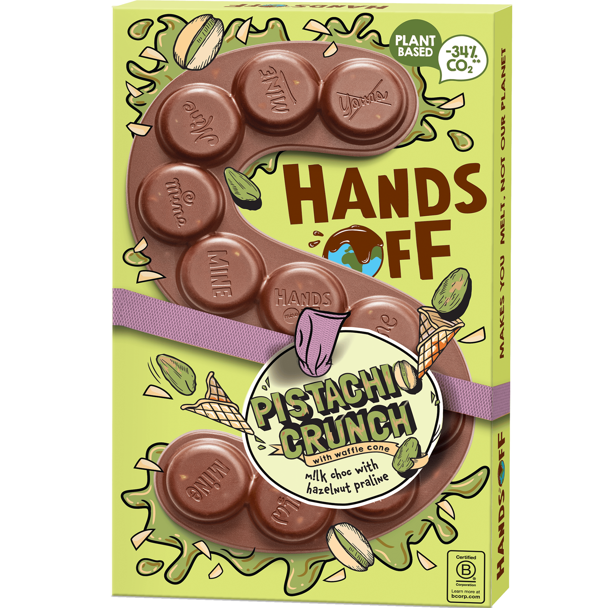 Hands off Sint letter Pistachio Crunch