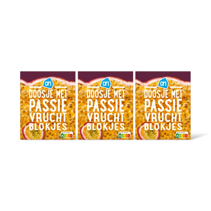 AH Doosje met passievruchtblokjes 3-pack