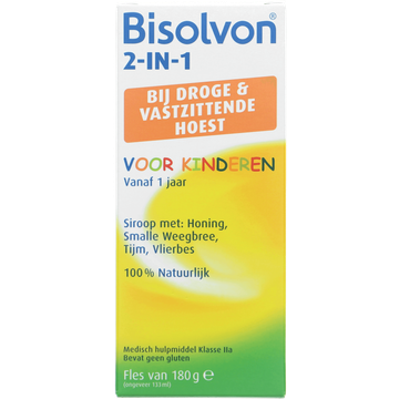Bisolvon 2-in-1 voor kinderen hoestsiroop 180 g