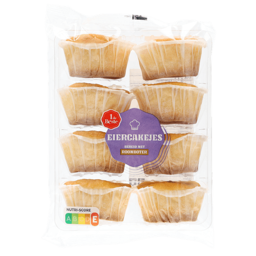 1 de Beste Eiercakejes Roomboter 8 st.