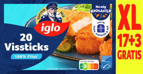 Iglo Vissticks 20 stuks