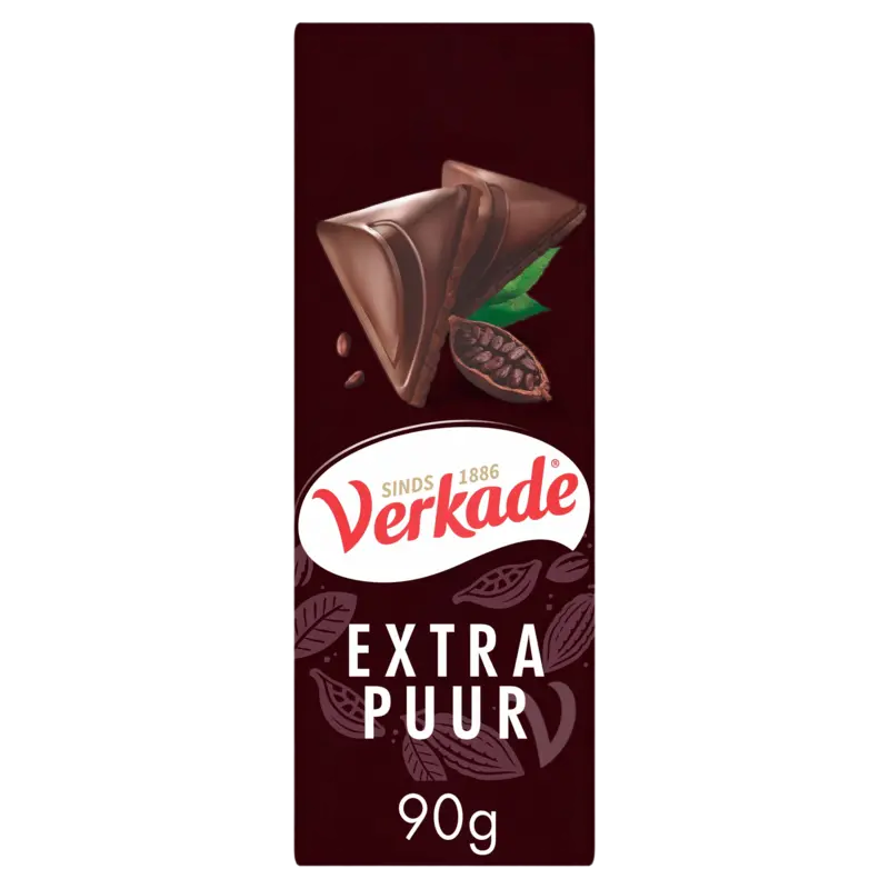 Verkade Extra puur chocoladereep