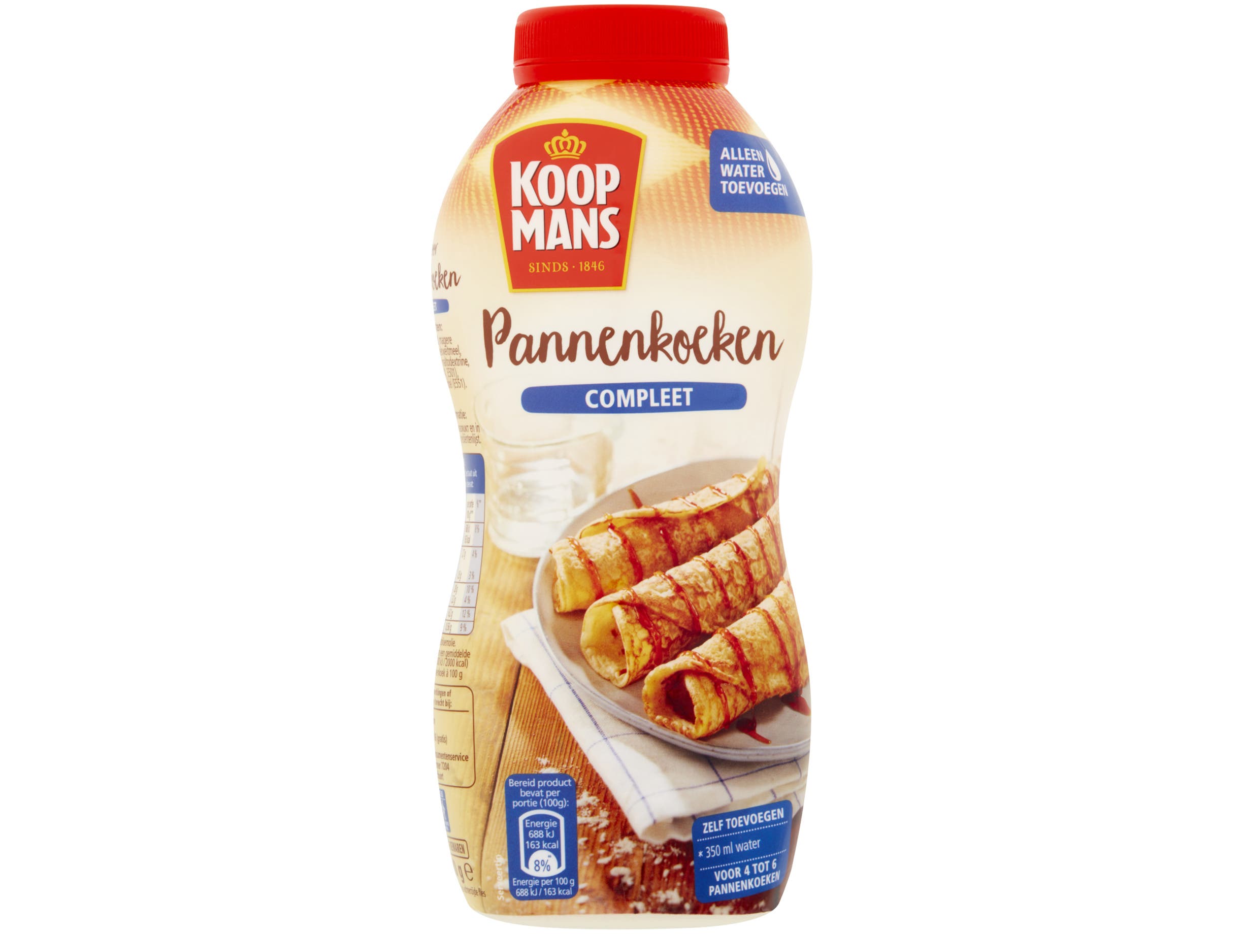 Schudfles pannenkoek compleet