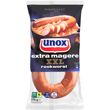 Unox Rookworst Extra Magere XXL 375 g