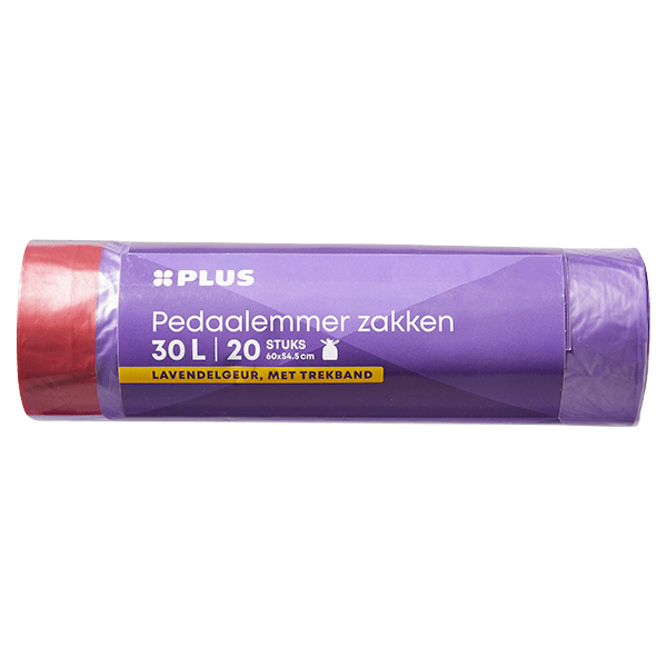 PLUS Trekbandzakken Lavendel 30L