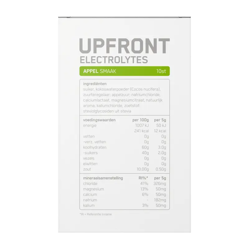 Upfront Electrolytes appel smaak