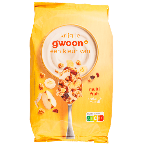G'woon Krokante muesli multi vruchten