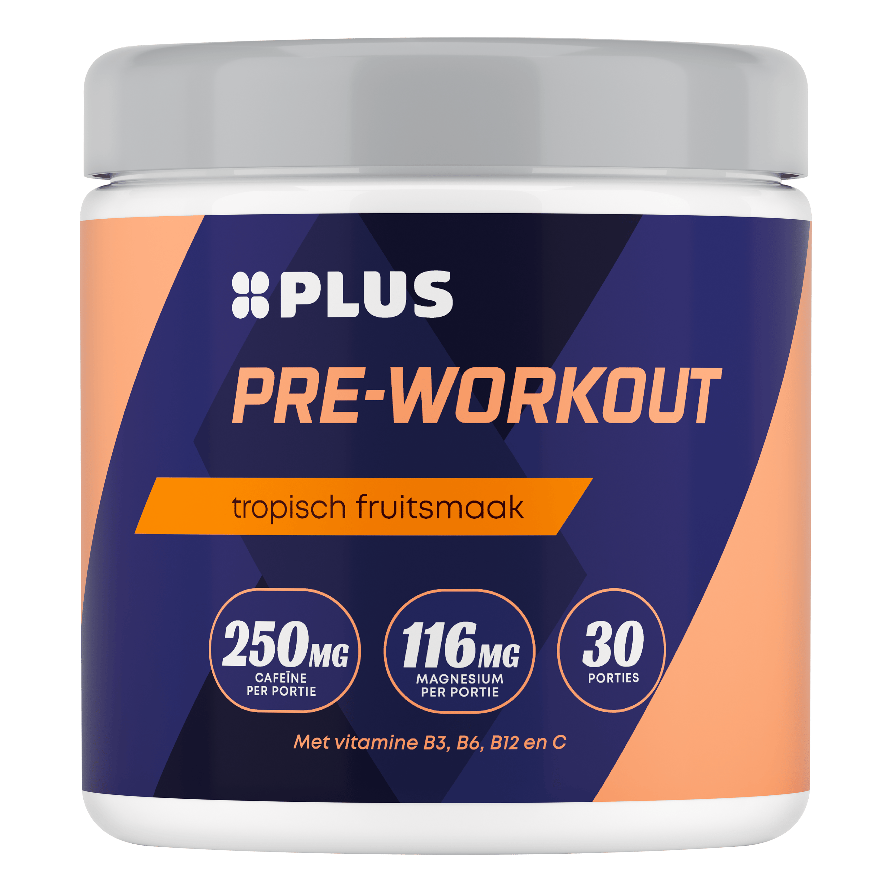 PLUS Pre-workout poeder tropisch fruit