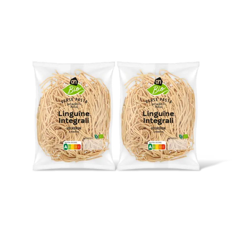 AH Biologisch Linguine volkoren 2-pack