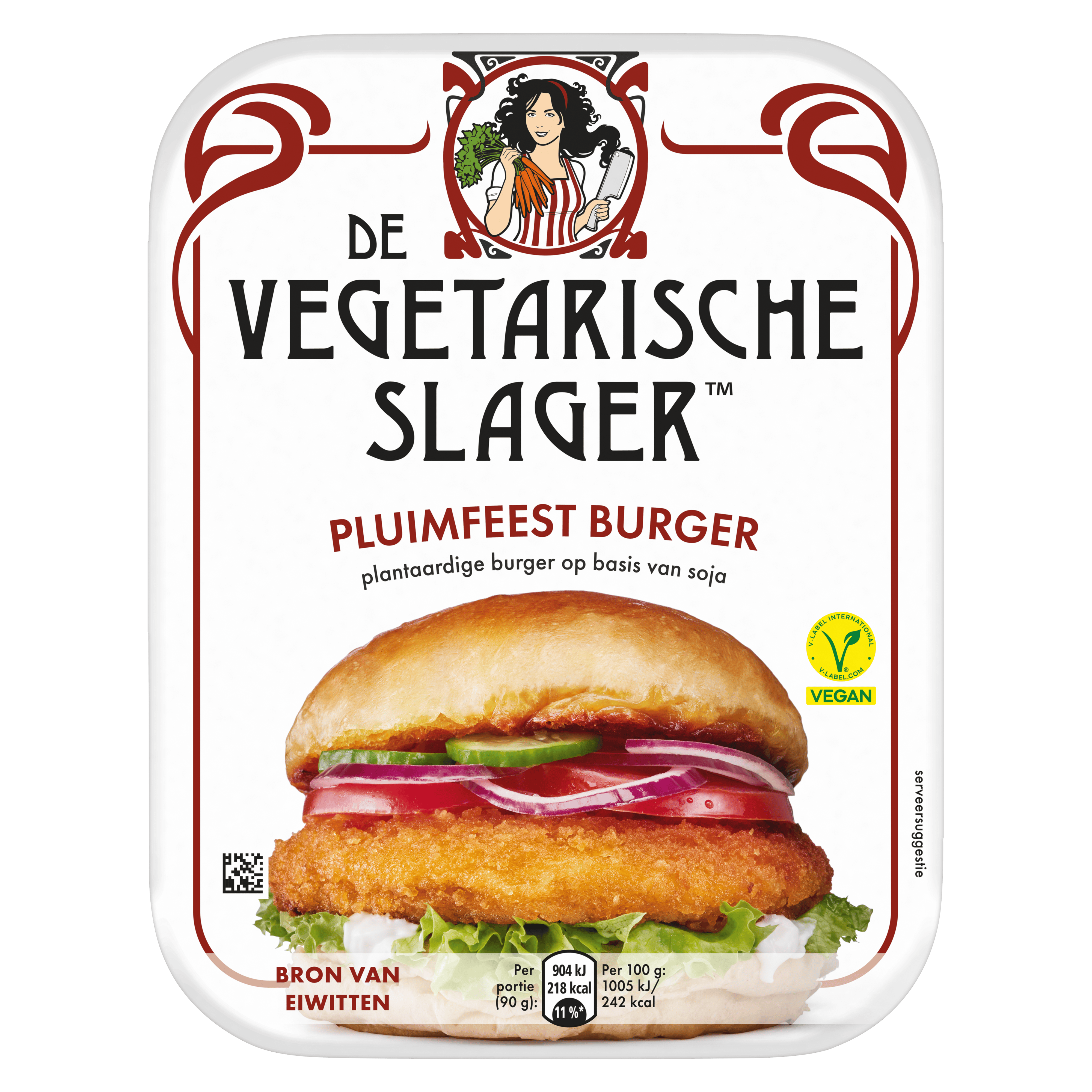 Vegetarische Slager Pluimfeest burger