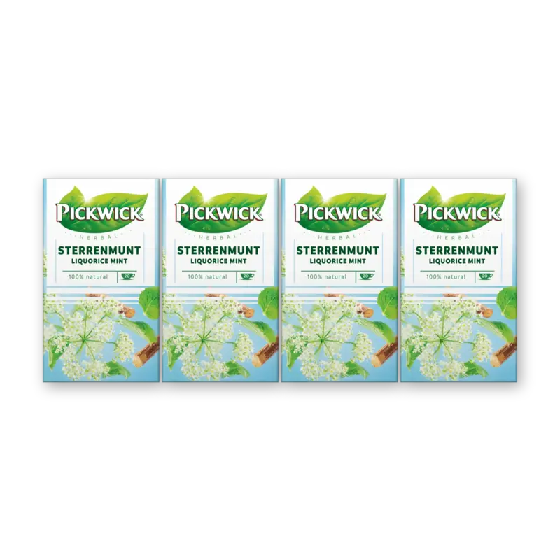 Pickwick Sterrenmunt kruidenthee 4-pack
