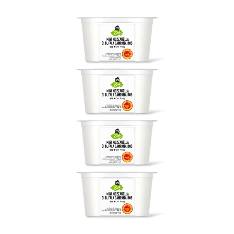 AH Biologisch Mini buffelmozzarella 4-pack