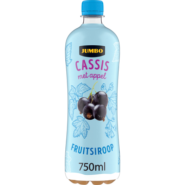 Jumbo Fruitsiroop Cassis met Appel 750ML