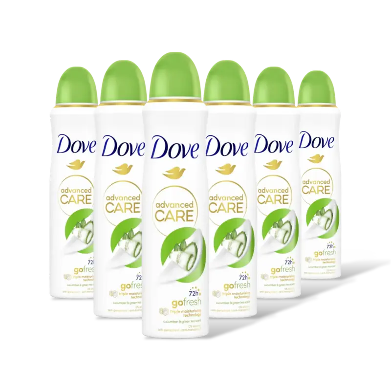 Dove fresh cucumber anti-transpirant 6-pack