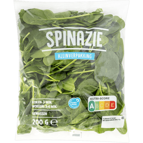 Spinazie gewassen