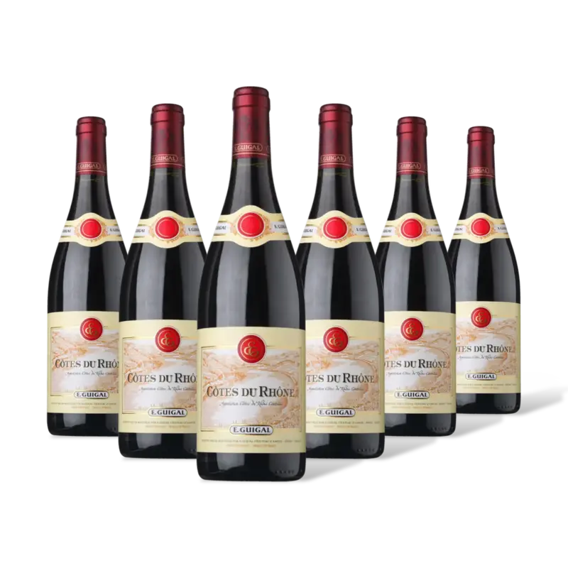 E. Guigal Côtes du rhône rouge 6 flessen