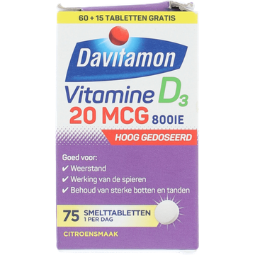 Davitamon D Forte 75 Smelttabletten