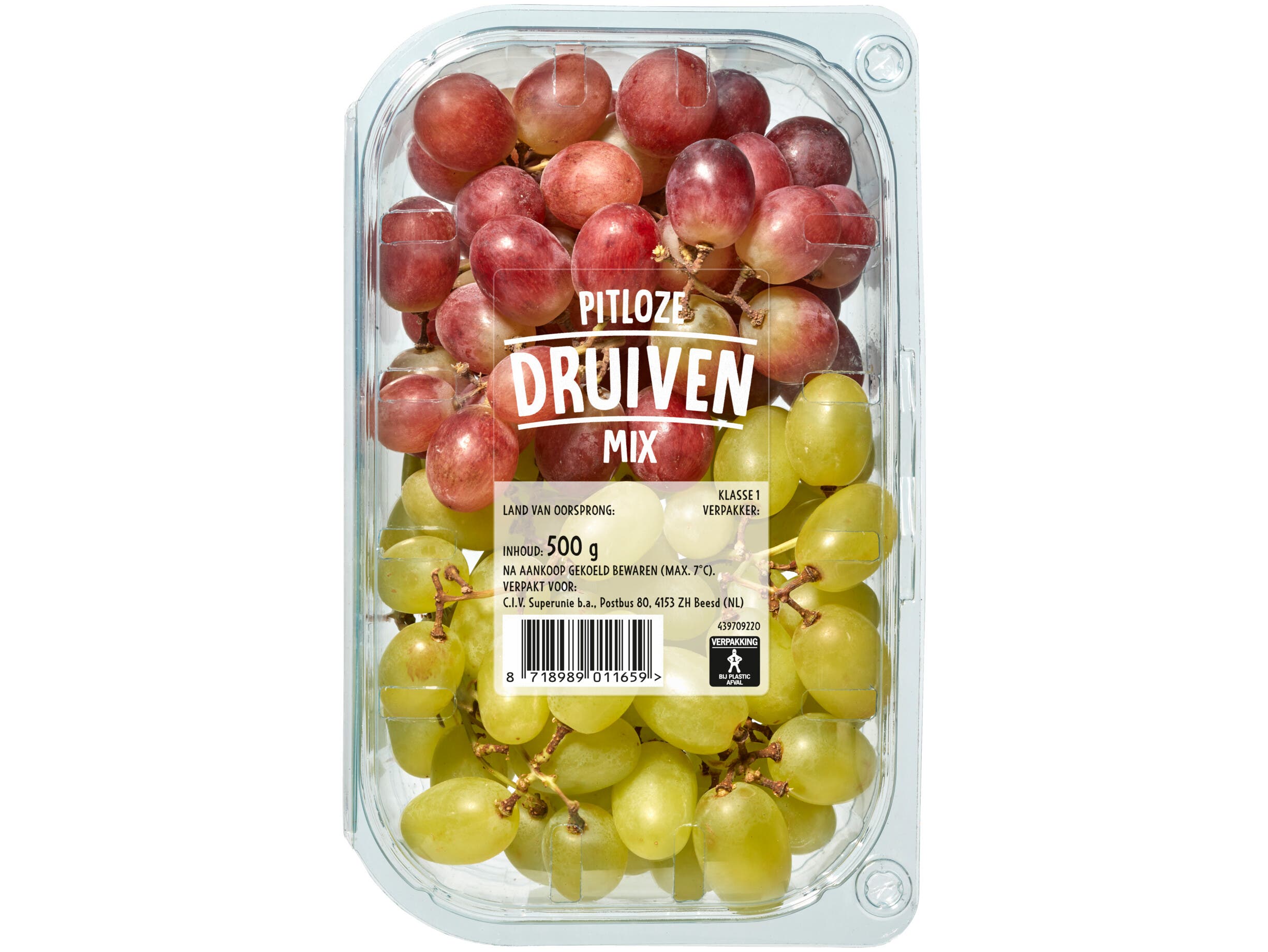 Druiven mix pitloos