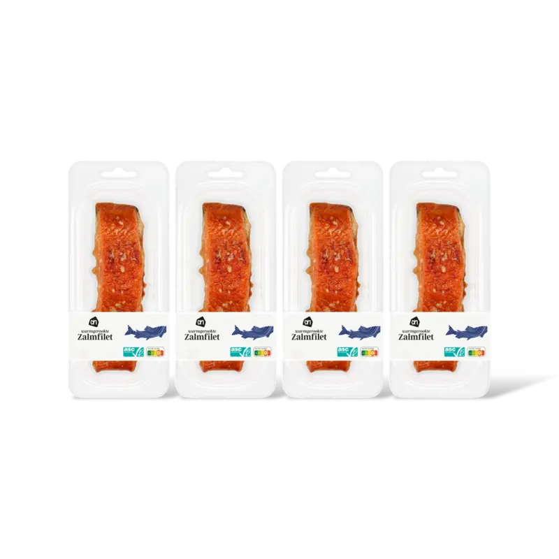 AH Warmgerookte zalmfilet 4-pack