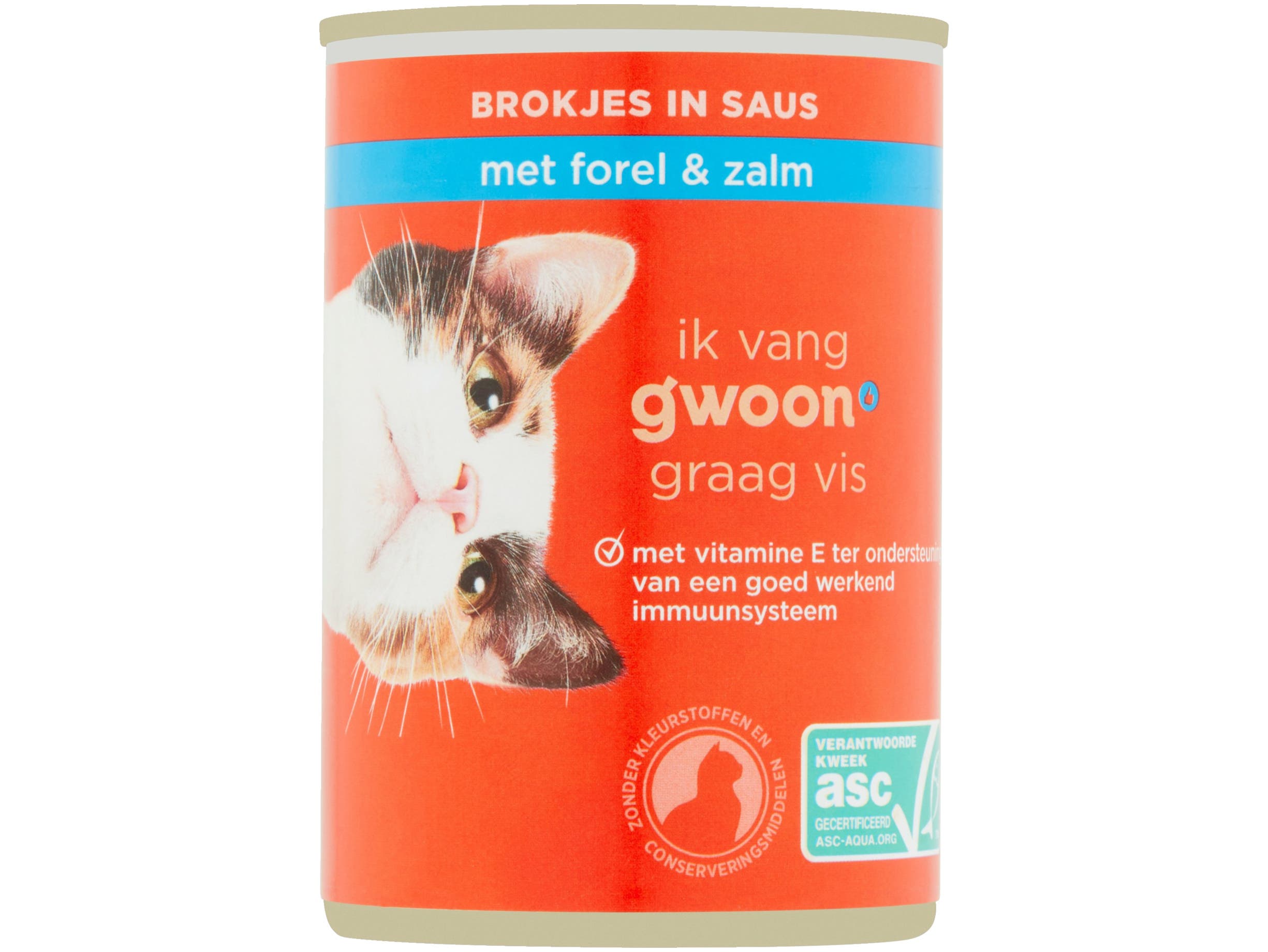 Brokjes in saus forel en zalm adult kat
