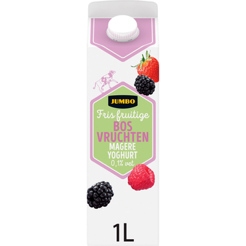 Jumbo Fris Fruitige Bosvruchten Magere Yoghurt 0,1% Vet 1 L