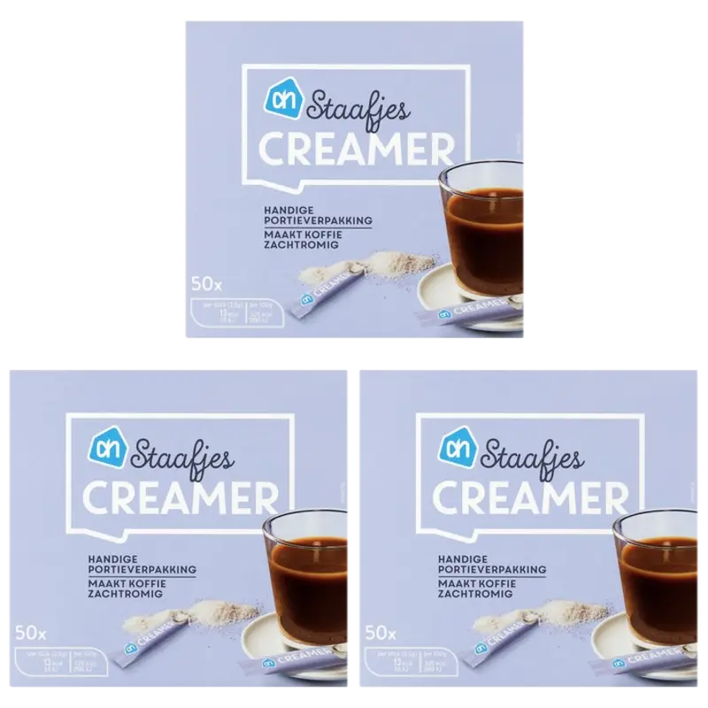 AH Creamerstaafjes 3-pack