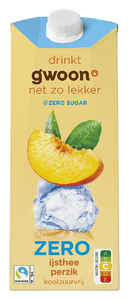 G'woon Ijsthee Zero Peach