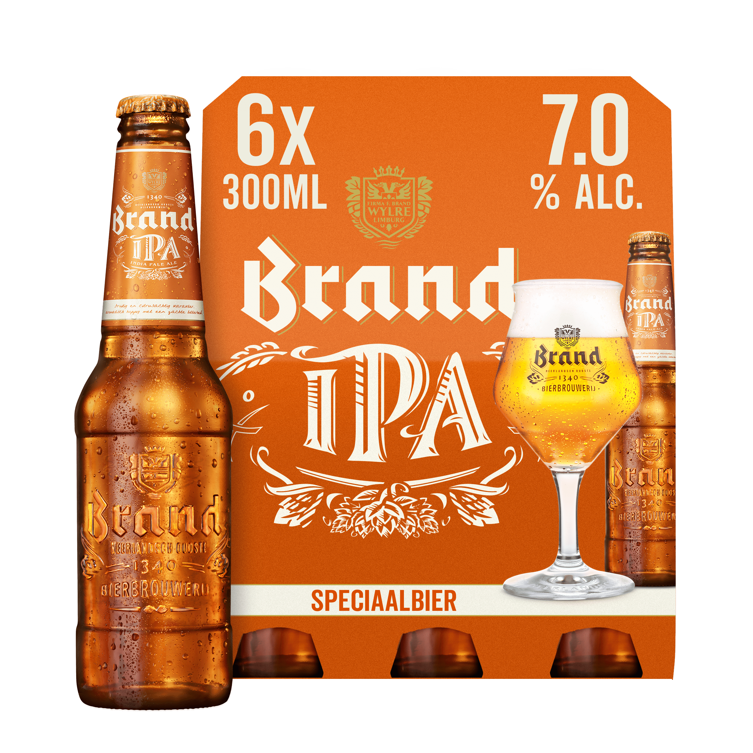 Brand IPA bier fles