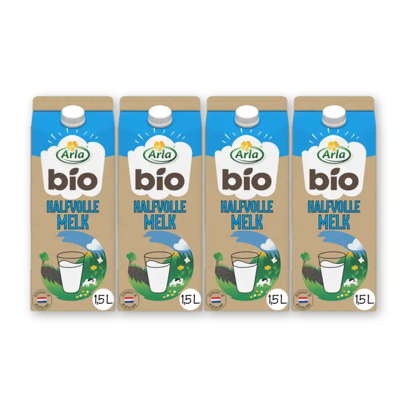 Arla Biologisch halfvolle melk 4-pack