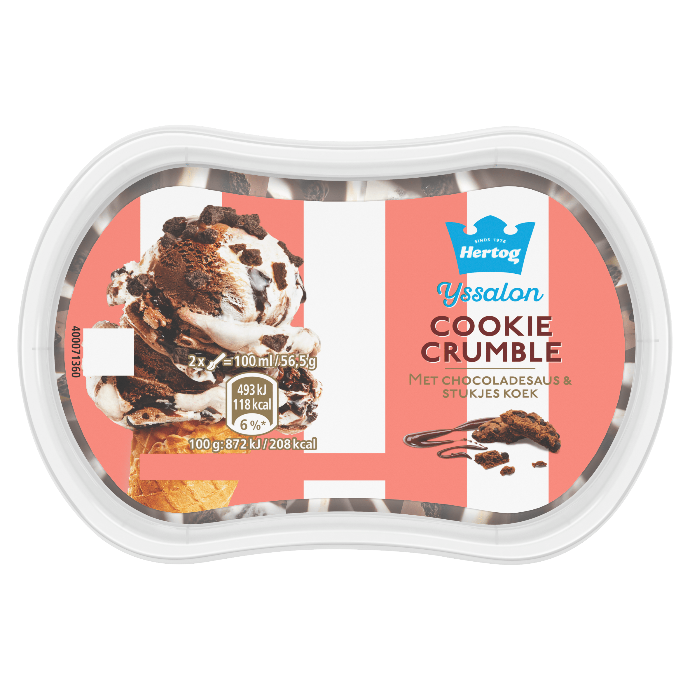 Hertog IJssalon mini cookie crumble
