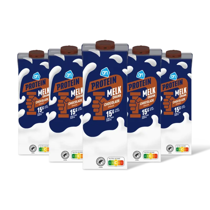 AH Protein melk drank chocolade smaak 5-pck