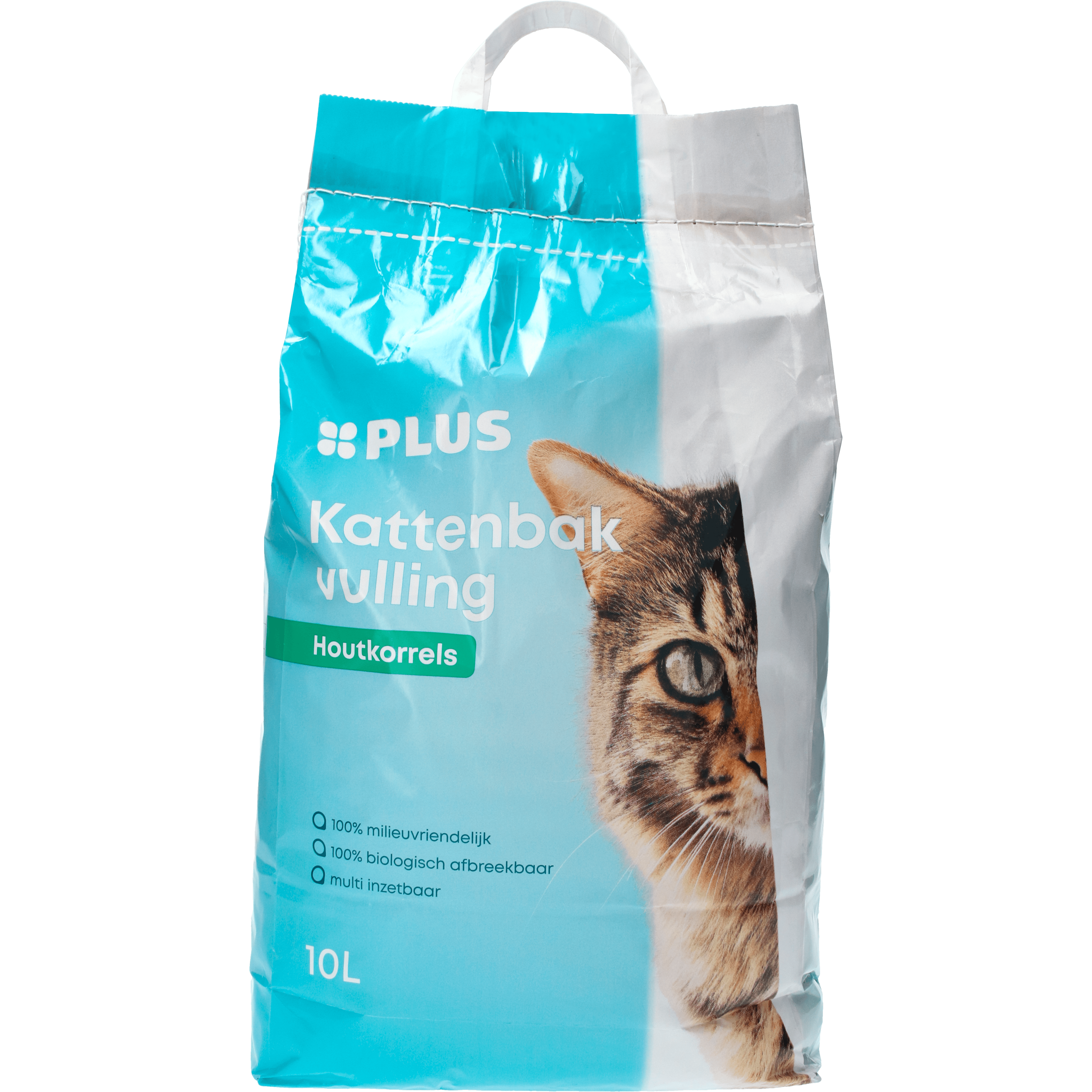 PLUS Kattenbakvulling houtkorrels 10 liter